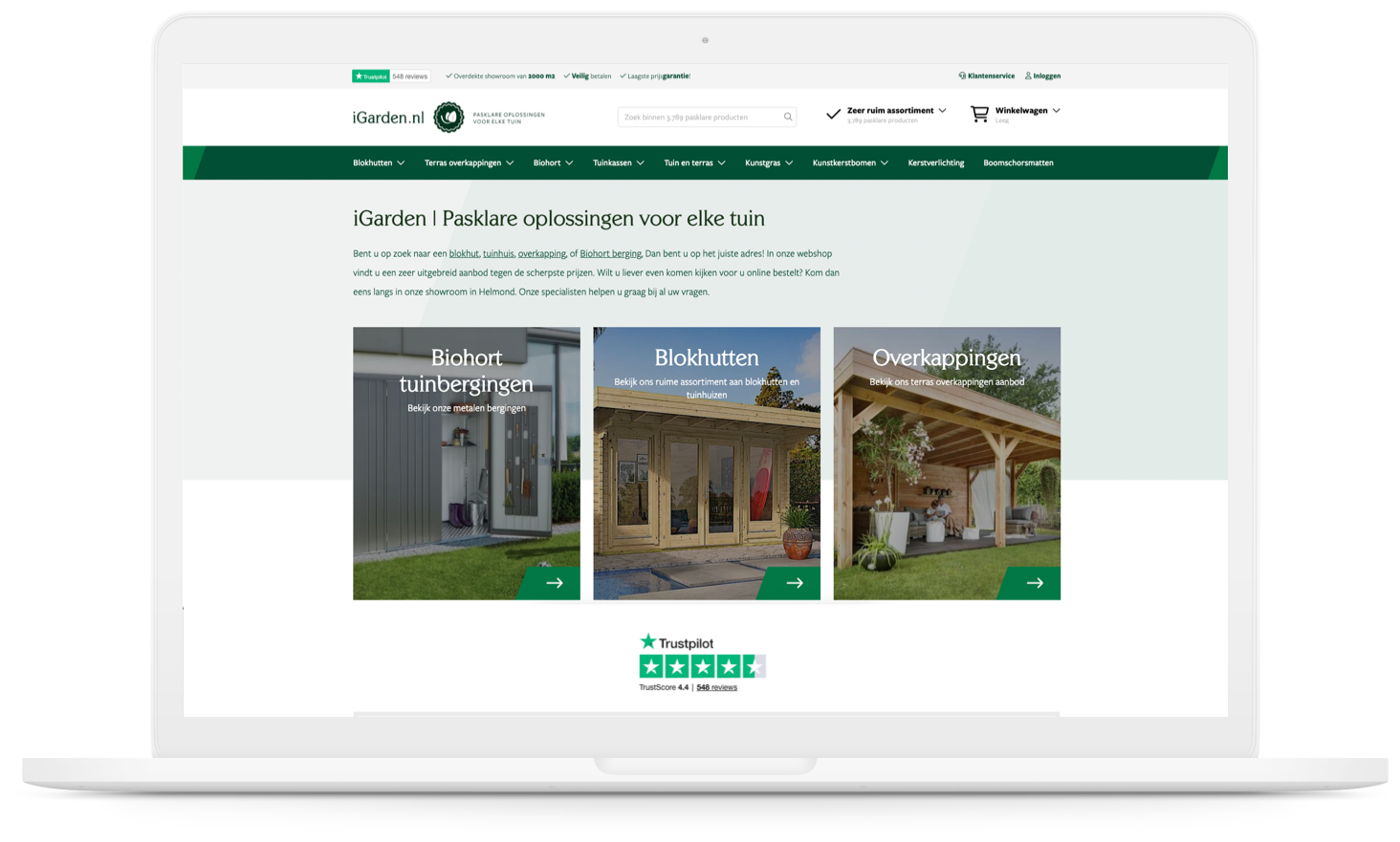 iGarden Macbook mockup